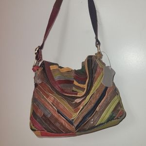 Leather Patchwork purse #2